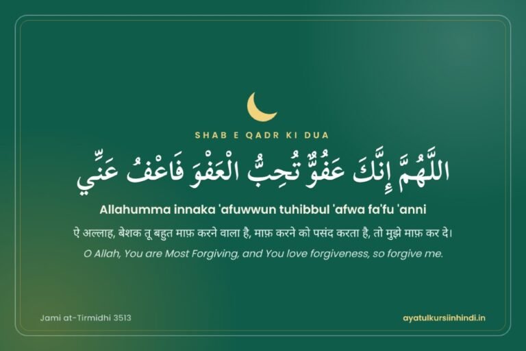 Shab-e-Qadr Ki Dua