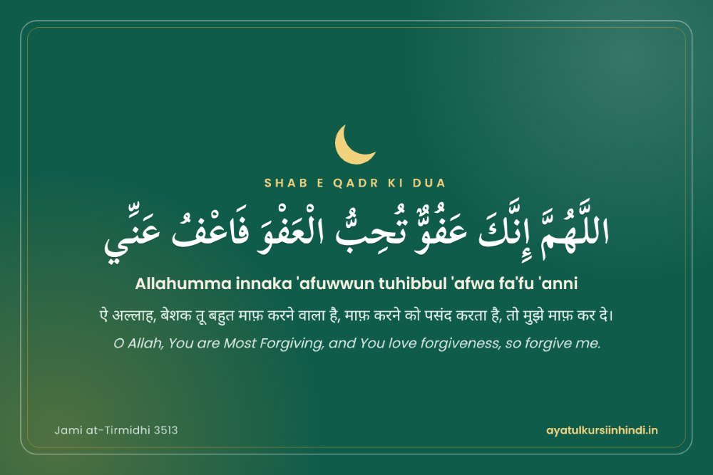 Shab-e-Qadr Ki Dua